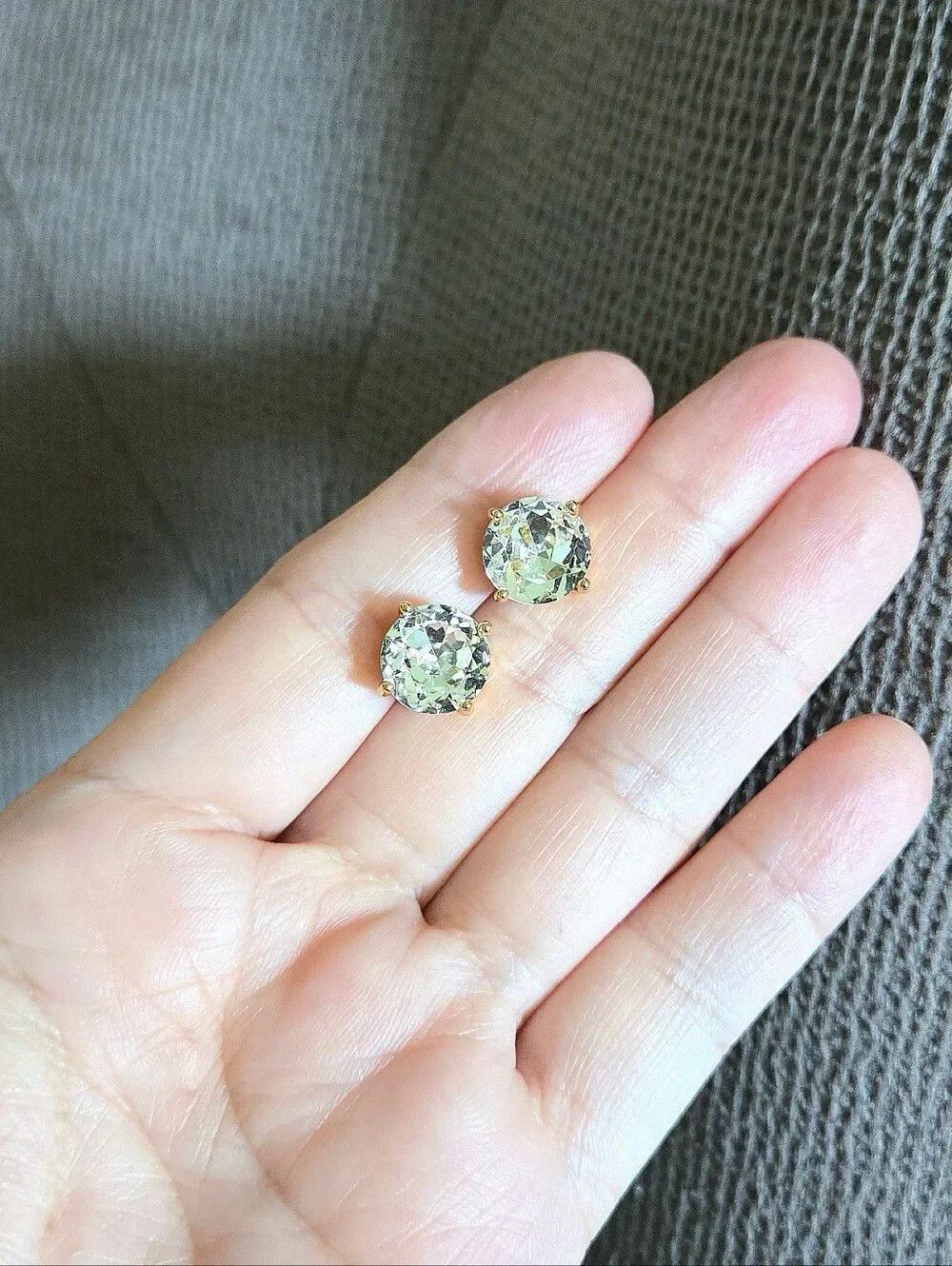 Kate Spade♠️ 4-Prong Set Clear Stud Earrings - Picture 10 of 15